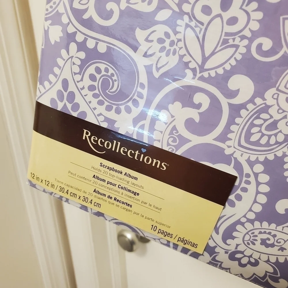 Recollections Lavender Paisley Postbound 12 x 12 Album